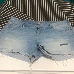 One pair of old navy jean shorts size 14